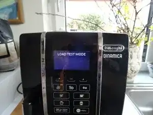 ECAM 350.55 Test mode