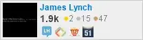 profile for James Lynch on Stack Exchange, a network of free, community-driven Q&A sites