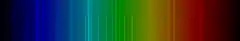 Color lines in a spectral range