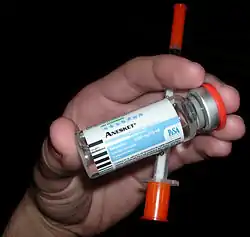 A 1000&nbsp;mg/10 mL vial of ketamine.