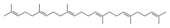 Skeletal formula of squalene