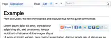 Screenshot of article header toolbar