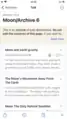 View of an archived page