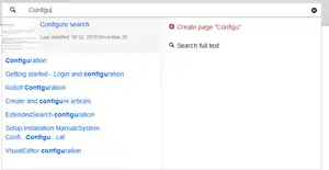 Extended search