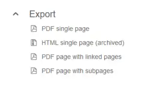 Universal export