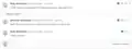 "The same three comments but now in a thread, with the two replies grouped below the initial comment and all three marked as resolved."