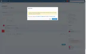 Attaching dialog