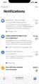 Notifications center