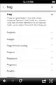 Mobile minimum user selects search result preview, with expand symbols.