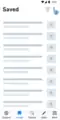 Variance B that displays three dots for a drop down with a notification indicator over the dots on the saved page