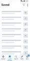 Variance C of Android Notification test displaying notification indicator over the more hamburger menu in the bottom right corner of the screen