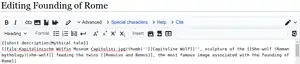  A screenshot of WikiEditor