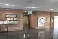 Take this corridor after entering the building