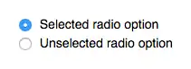 An example of a RadioSelectWidget