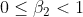 0\leq \beta_2 <1