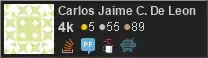 profile for Carlos Jaime C. De Leon on Stack Exchange, a network of free, community-driven Q&A sites