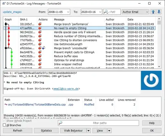 TortoiseGit Log Dialog