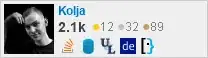 Kolja's score on Stack Exchange