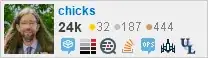profile for chicks on Stack Exchange, a network of free, community-driven Q&A sites profile for chicks on Stack Exchange, a network of free, community-driven Q&A sites