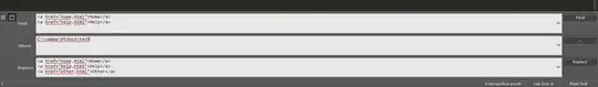 Replace text in all files