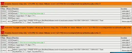 error screenshot