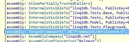 Target framework