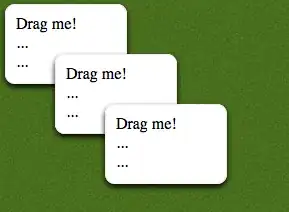 Draggable card