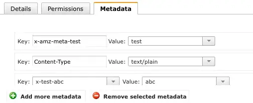 Amazon S3 custom headers