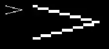 Text matrix update by glyph displacement