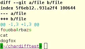 git diff