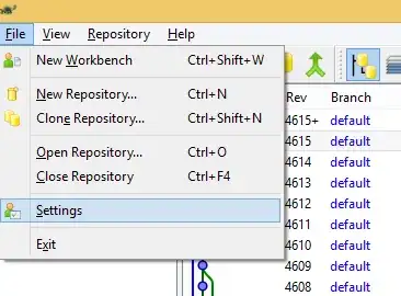 Current DB image showing text in separate lines