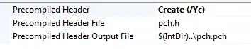 pch project settings