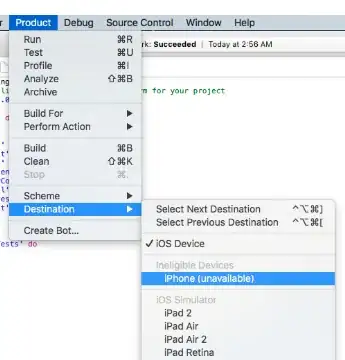 screenshot of the problem