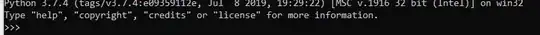 On typing python in command prompt