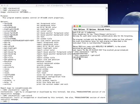 example of echoing the ssh commmands