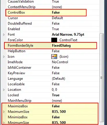 screenshot of error message