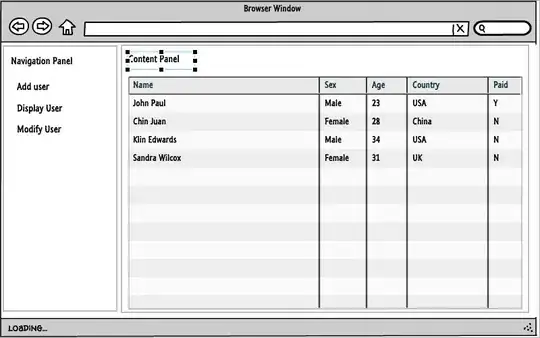 Output from app running on iPhone