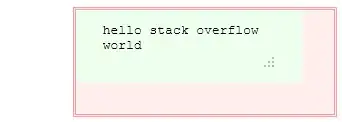 Firefox's rendering of the markup; the textarea does not fill the container.