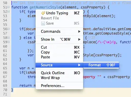 VS Exceptions window