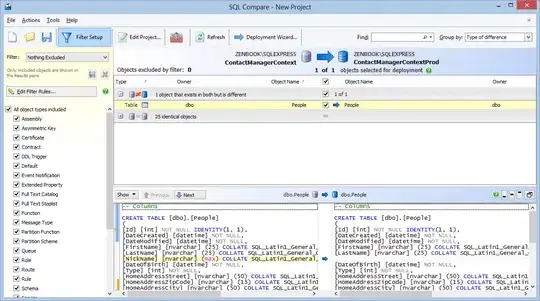 screenshot of debugger