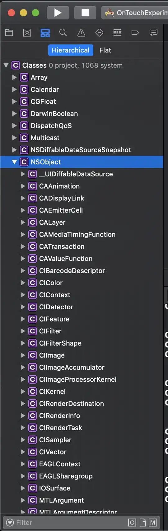 'valore' have value null