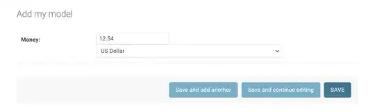 screenshot of table - input