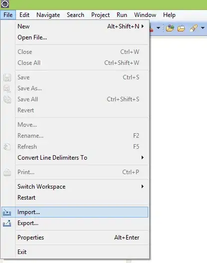 See screen dump for the settings