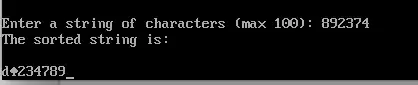 update output