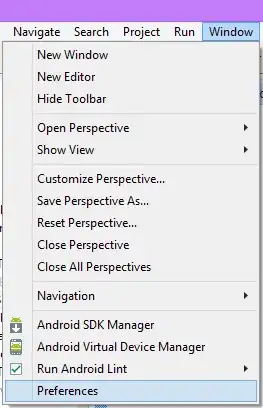 click on window tab