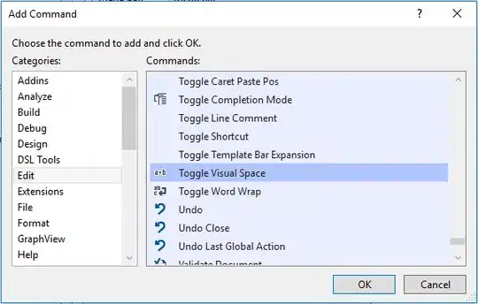 screenshot of environment variable