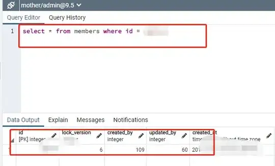 query editor and data output