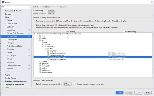 Screenshot of window shown