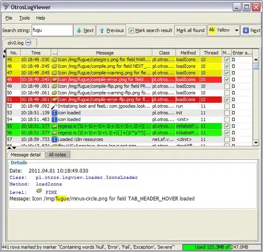 Marked log events