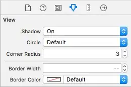 Setting shadow ON & corner radius